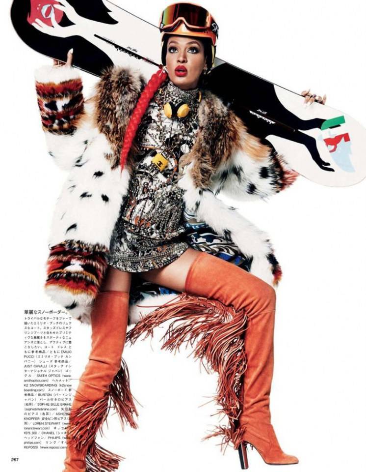 Joan Smalls @ Vogue Japan December 2014