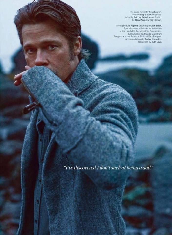 Brad Pitt @ Details Magazine November 2014