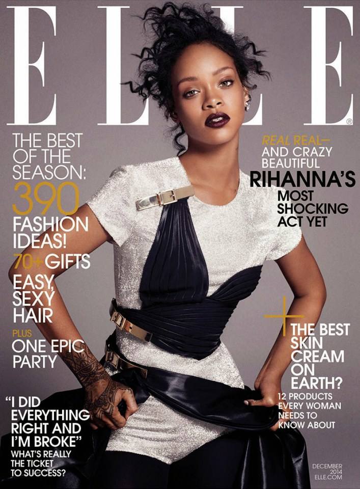 Rihanna @ Elle US December 2014