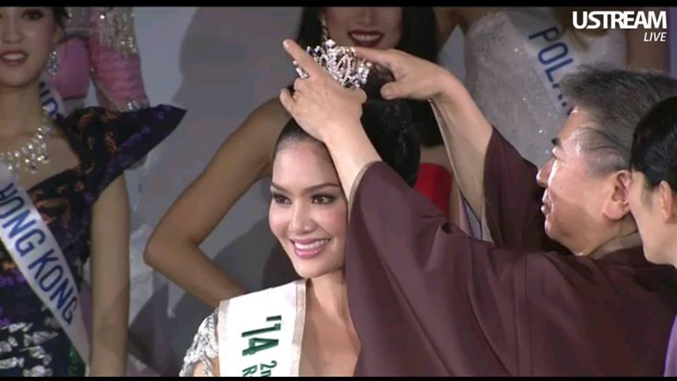 แสดงความยินดีกับ พอลลี่ สาวไทยคว้าที่ 3 เวที Miss International 2014