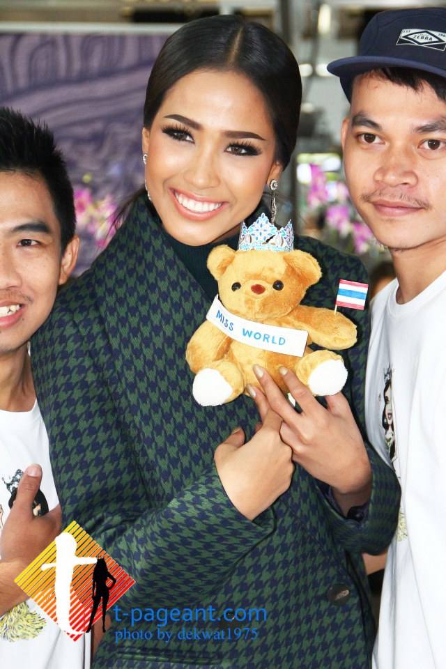 เมญ่า Miss Thailand World 2014 ออกเดินทางไปกรุงลอนดอน สู้ศึกสงครามนางงามโลก Miss World