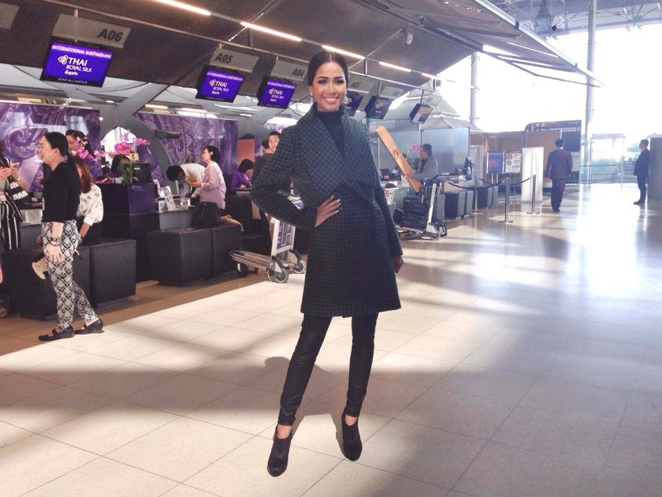 เมญ่า Miss Thailand World 2014 ออกเดินทางไปกรุงลอนดอน สู้ศึกสงครามนางงามโลก Miss World