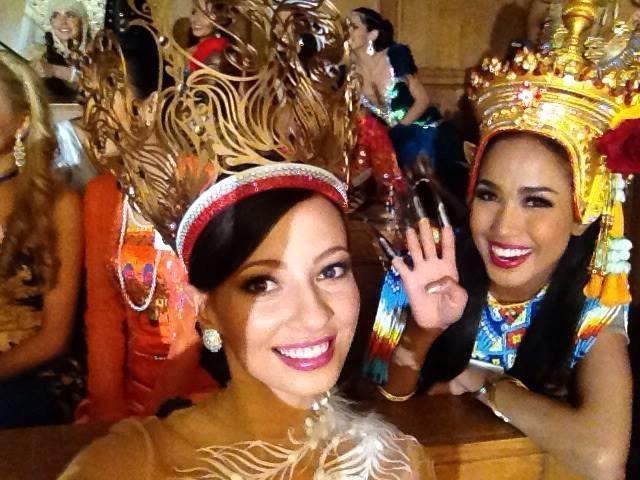 เมญ่า กับภาพเก็บตัวที่กองประกวด Miss World 2014