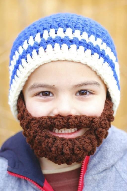 Crochet Hat & Beard.