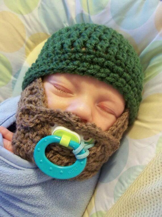 Crochet Hat & Beard.