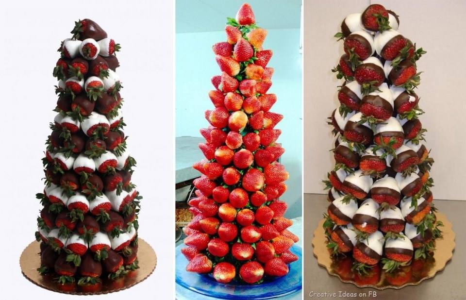 Chocolate Covered Strawberry Trees