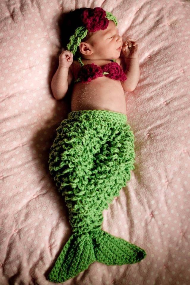 Mermaid Baby Crochet.
