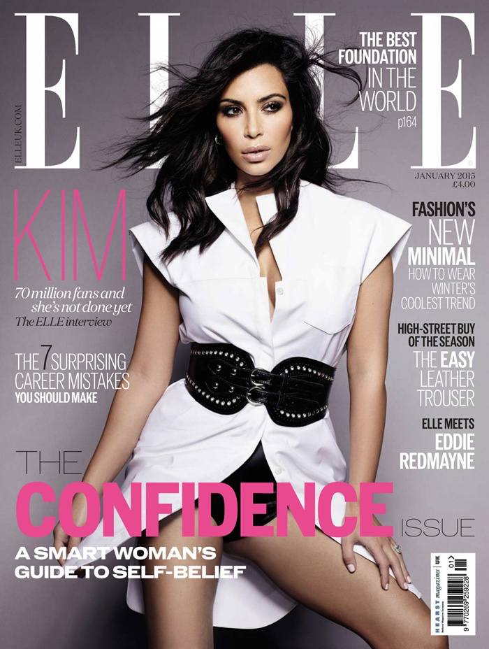 Kim Kardashian @ Elle UK January 2015