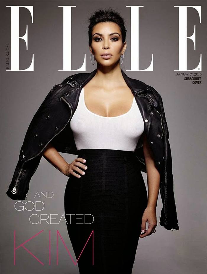 Kim Kardashian @ Elle UK January 2015