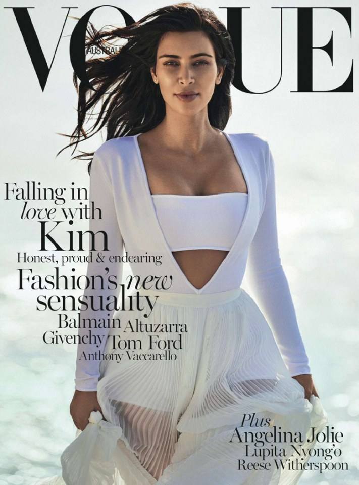 Kim Kardashian @ Vogue Australia February 2015