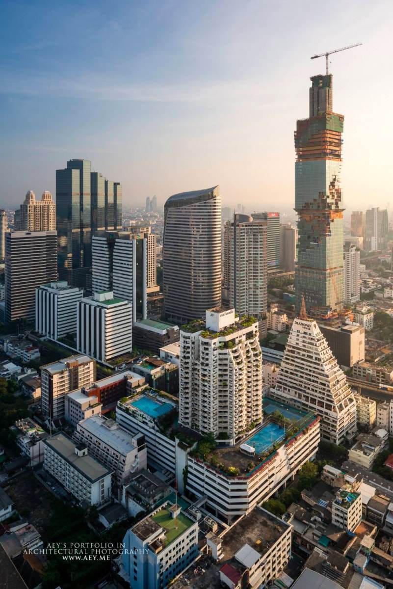 62 ชั้นแล้วนะ ว่าที่ตึกที่สูงที่สุดในเมืองไทย ตึก มหานคร ทาวน์เวอร์ MahaNakhon