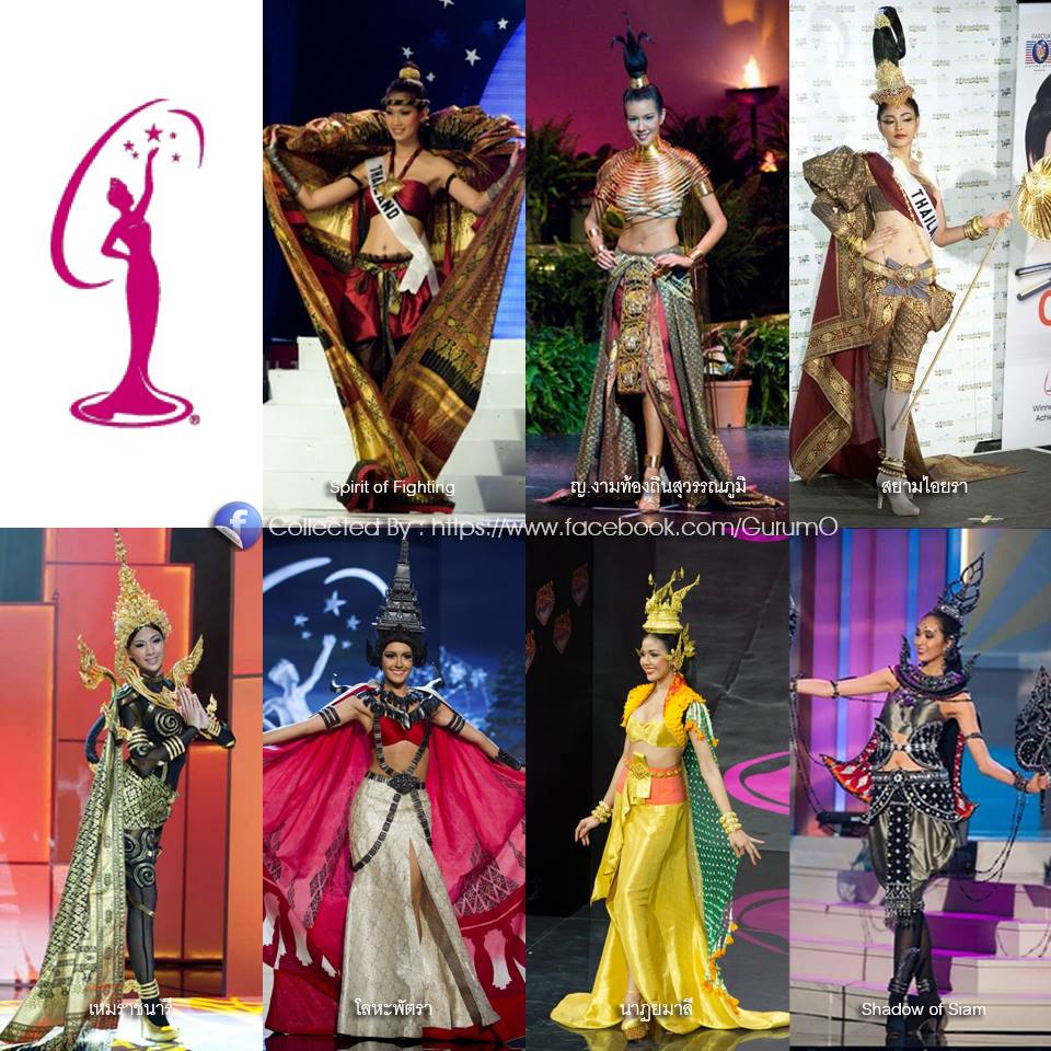 ชุดประจำชาติในแนว "Creative Thai" บนเวที Miss Universe ปี 2008 - 2014