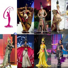 ชุดประจำชาติในแนว  Creative Thai  บนเวที Miss Universe ปี 2008 - 2014