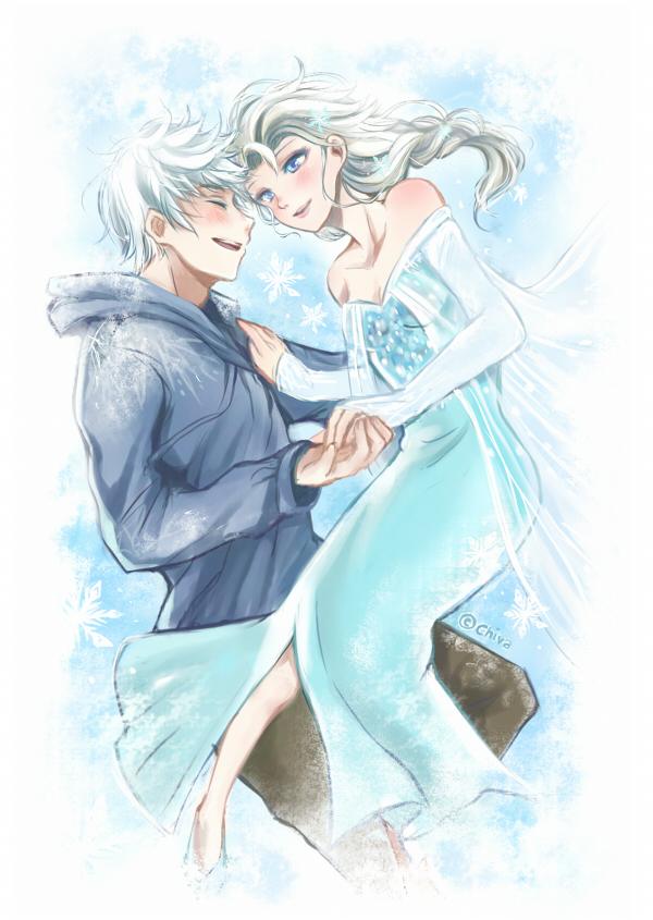 CUTE 132 - Jack Frost ❤ Elsa Frozen