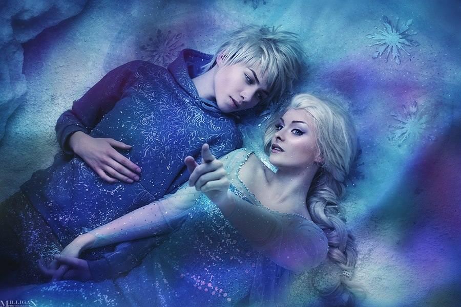 CUTE 132 - Jack Frost ❤ Elsa Frozen