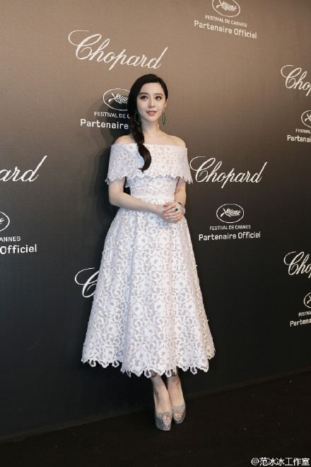 Fan Bing Bing ลุคนี้สวยเบาๆแต่ดูเลอค่ามิเบา @Chopard party On 68th annual Cannes Film Festival