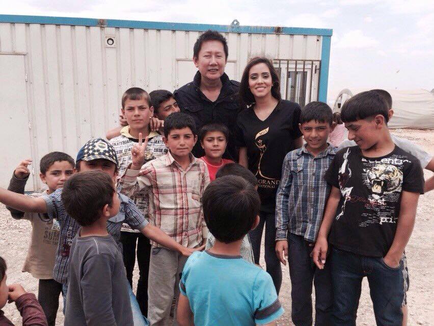 คุณณวัฒน์ อิสรไกรศีล ประธานกองประกวด Miss Grand International เยี่ยมค่ายผู้ลี้ภัยที่ซีเรีย,อิรัก