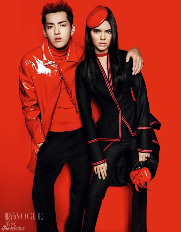 Kris Wu & Kendall Jenner @ Vogue China July 2015