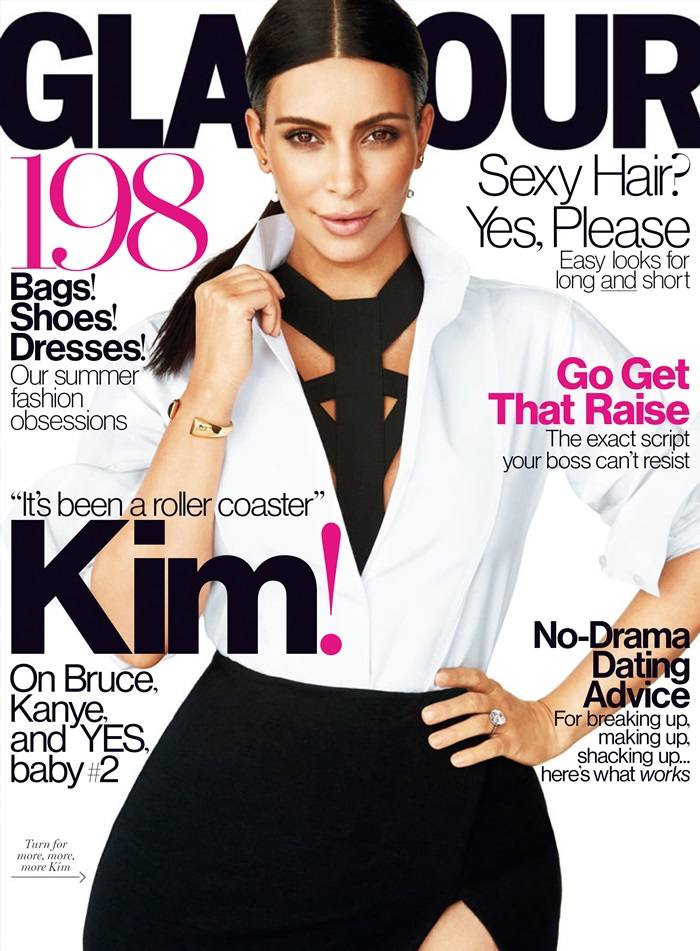 Kim Kardashian @ Glamour US July 2015