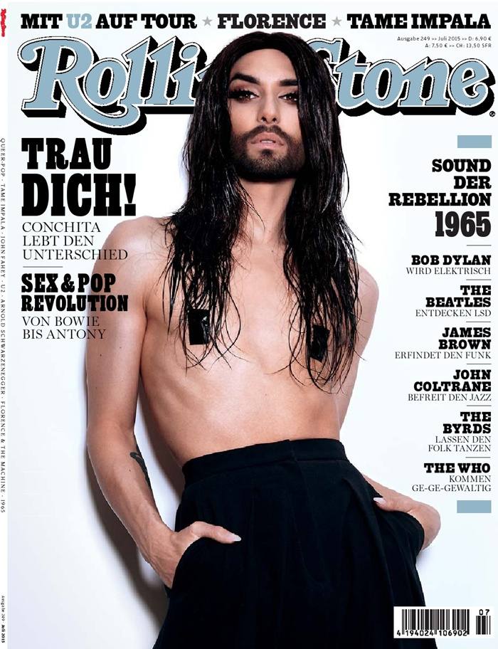 Conchita Wurst @ Rolling Stone Germany July 2015