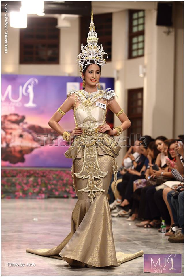 MISS UNIVERSE THAILAND 2015  CREATIVE THAI หมายเลข 15 เอมมิกา มานะลอ (น้องปาล์ม) COSTUME COMPETITION @ Rattanakosin Exhibition Hall - Bangkok June 27 , 201