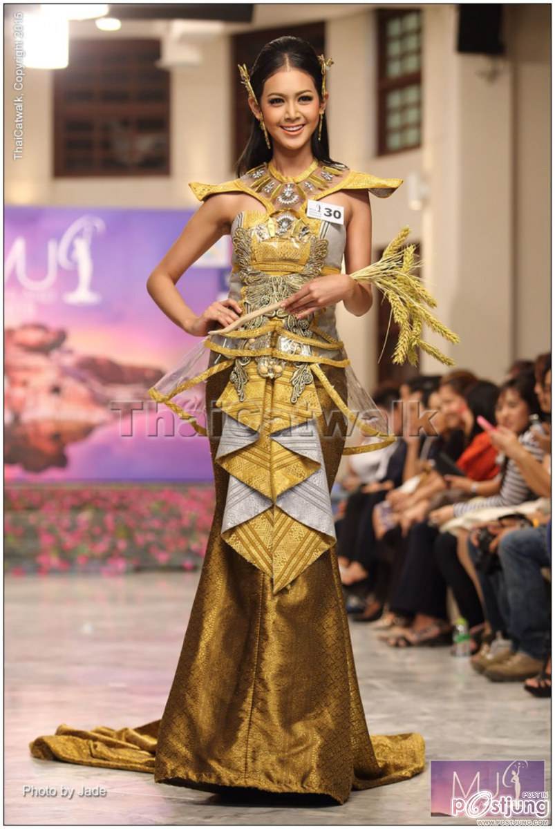 งดงาม อลังกว่าทุกปี สาวงาม  Miss Universe Thailand 2015 –รอบ Creative Thai