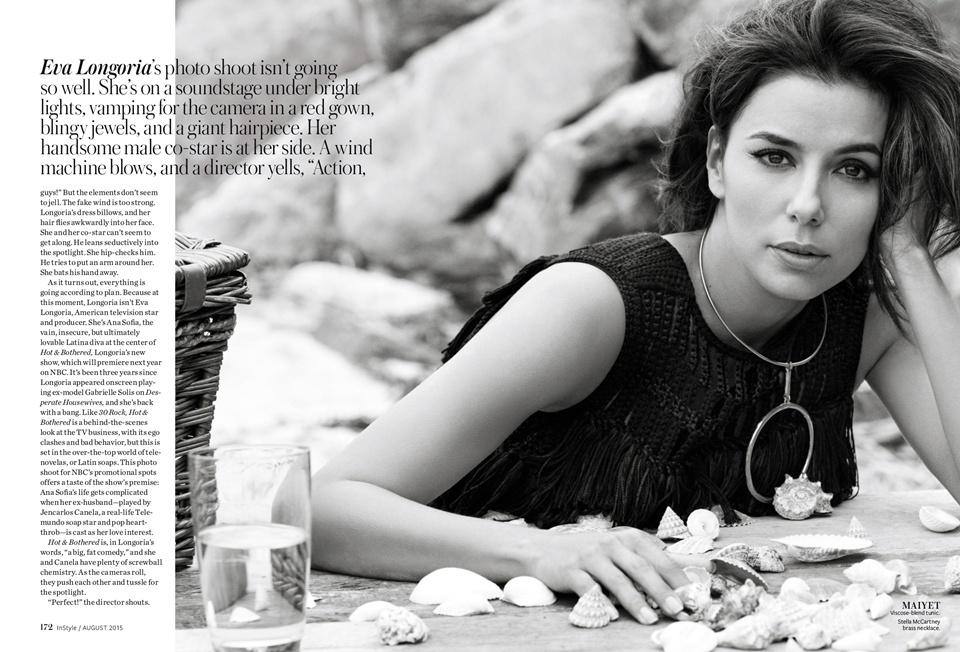 Eva Longoria @ InStyle US August 2015