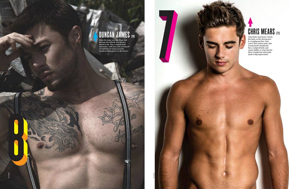 รวม 100 หนุ่มฮอต จากนิตยสาร Attitude UK 2014