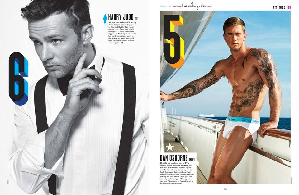 รวม 100 หนุ่มฮอต จากนิตยสาร Attitude UK 2014