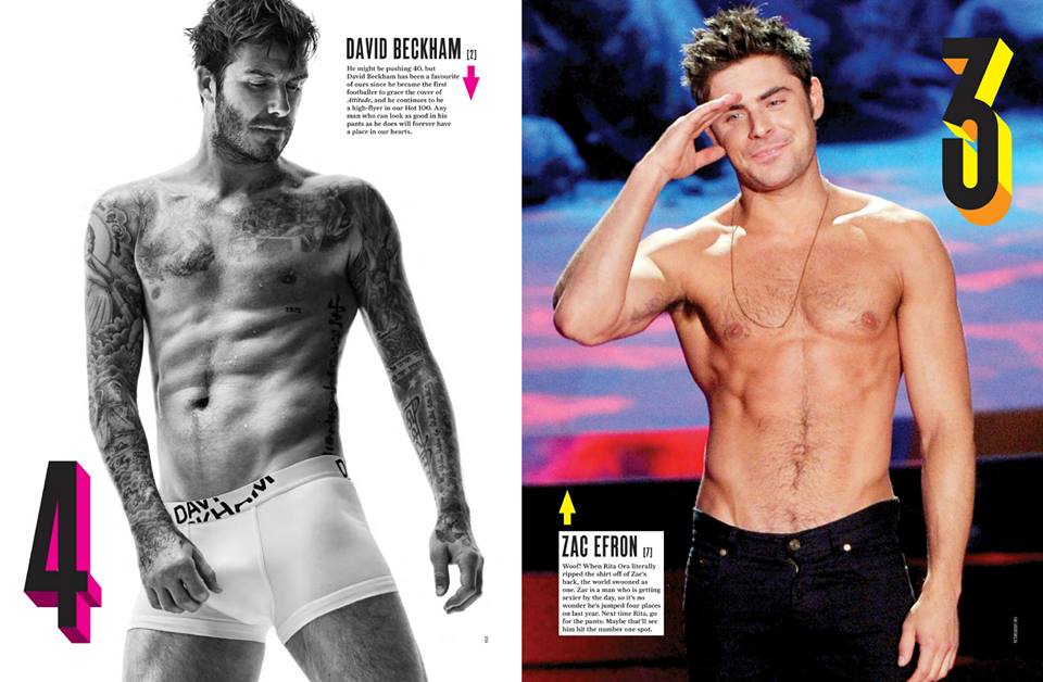 รวม 100 หนุ่มฮอต จากนิตยสาร Attitude UK 2014