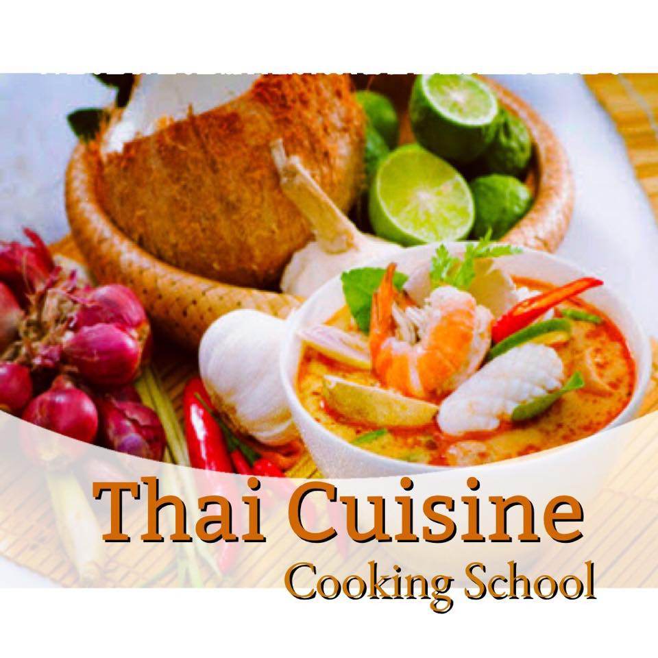 De Thai Cuisine        Cooking School  Thai cuisine is one of the most robust and flavorsome of all Asain cuisines, A true delingth  to the senses,traditional Thai-cuisine is characterized by its blen