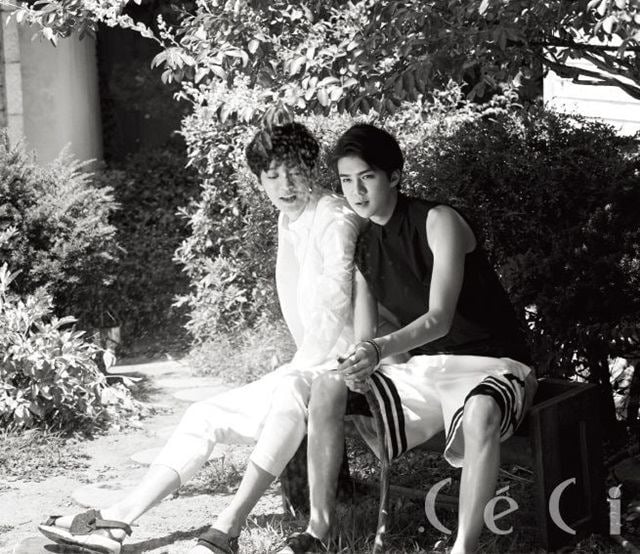 Chanyeol & Sehun @ CeCi Korea August 2015