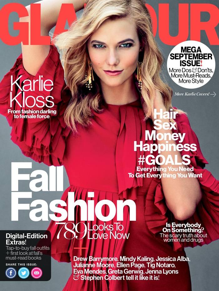Karlie Kloss @ Glamour US September 2015