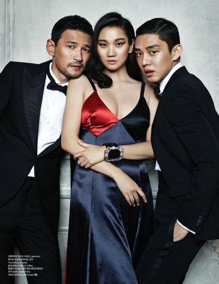 Jang Yoon Joo, Hwang Jung Min & Yoo Ah In @ Harper’s Bazaar Korea August 2015