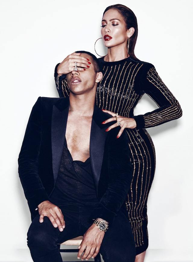 Jennifer Lopez & Olivier Rousteing @ PAPER Magazine September 2015