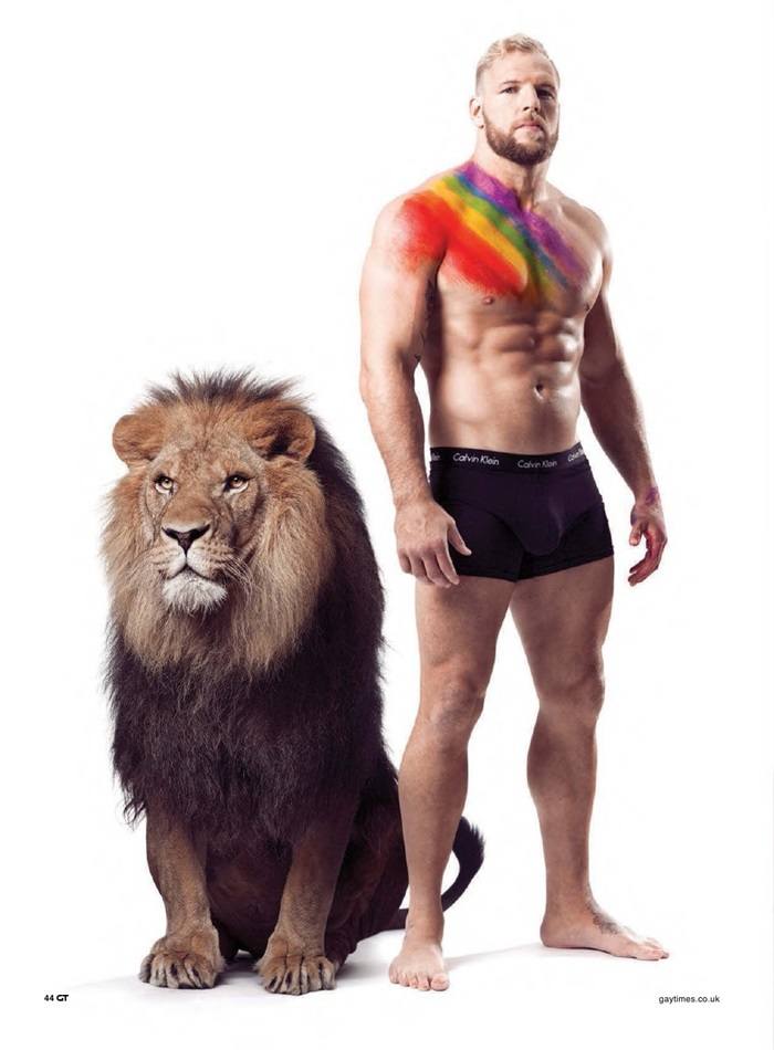 James Haskell @ Gay Times UK September 2015