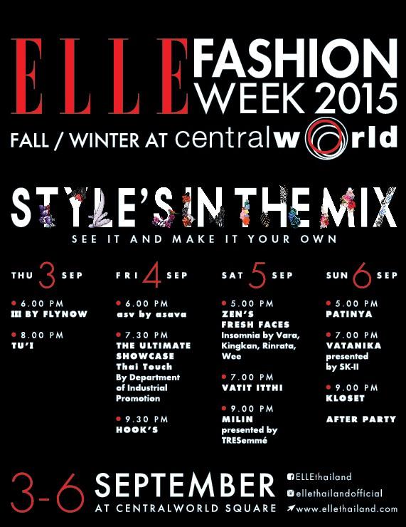 OPEN SHOW THE ULTIMATE ELLE FASHION WEEK THAILAND 2015