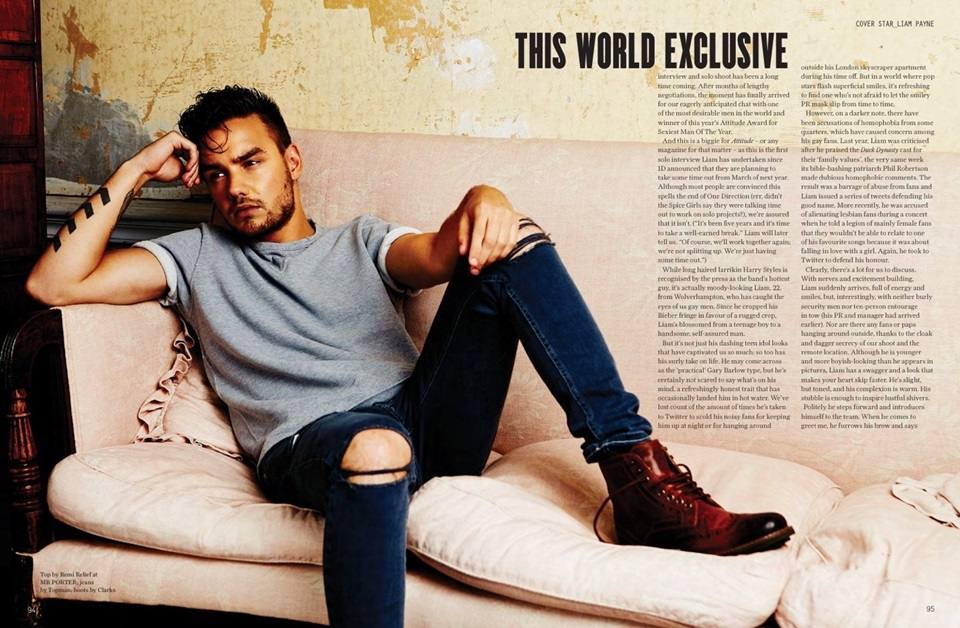 Liam Payne @ Attitude UK October 2015