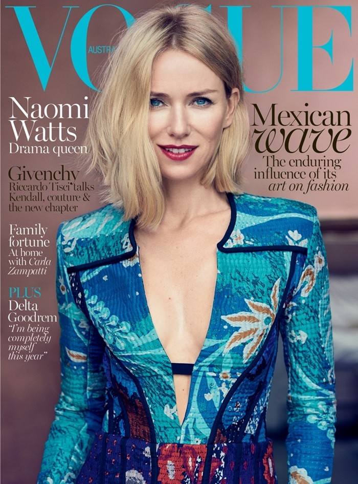 Naomi Watts @ Vogue Australia October 2015