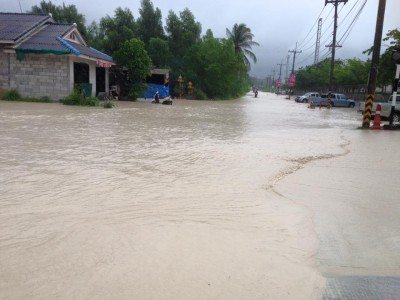 ประมวลภาพน้ำท่วมระยอง หลังพายุหวามก๋อ พัดถล่ม