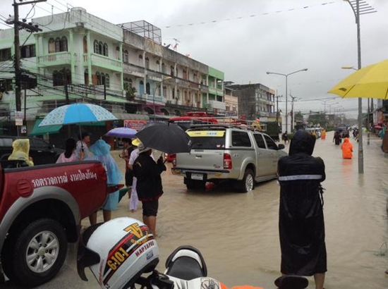 ประมวลภาพน้ำท่วมระยอง หลังพายุหวามก๋อ พัดถล่ม