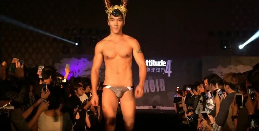 ซูมเข้าไปใกล้ๆ นายแบบไทย งานAttitude Party