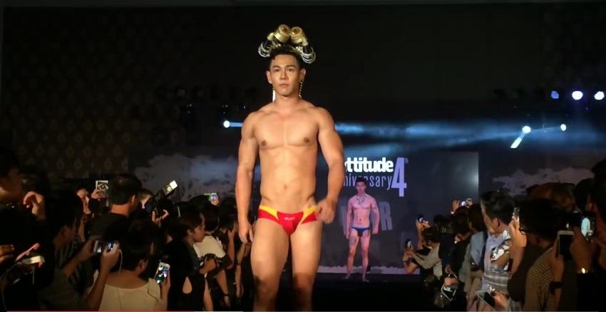 ซูมเข้าไปใกล้ๆ นายแบบไทย งานAttitude Party