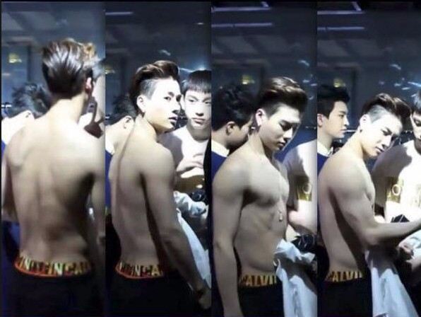 นักร้อง K-POP แดนกิมจิ โชว์ six pack ..!