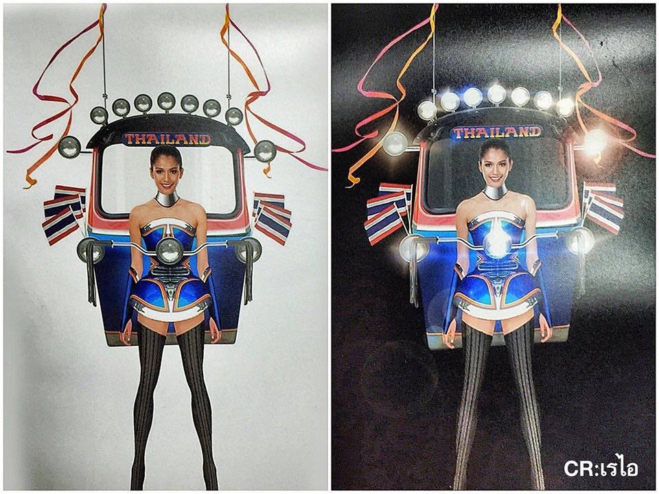 ชุดประจำชาติ ของ Miss Thailand Universe 2015 ชุดตุ๊กตุ๊ก..ดูเลยสวย เริ่ด ดีไซน์เจ๋งขนาดไหน