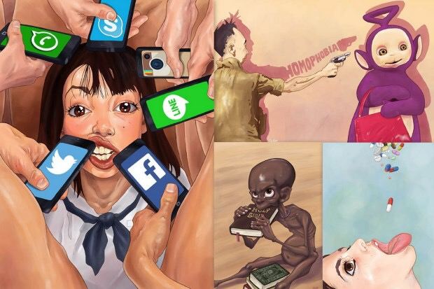 การ์ตูนเสียดสีสังคม