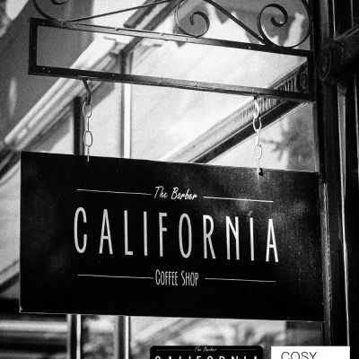 california barber & coffee shop at chiangmai