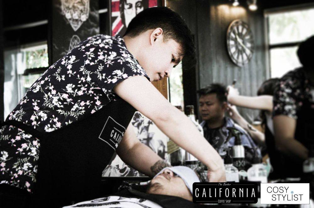 california barber & coffee shop at chiangmai