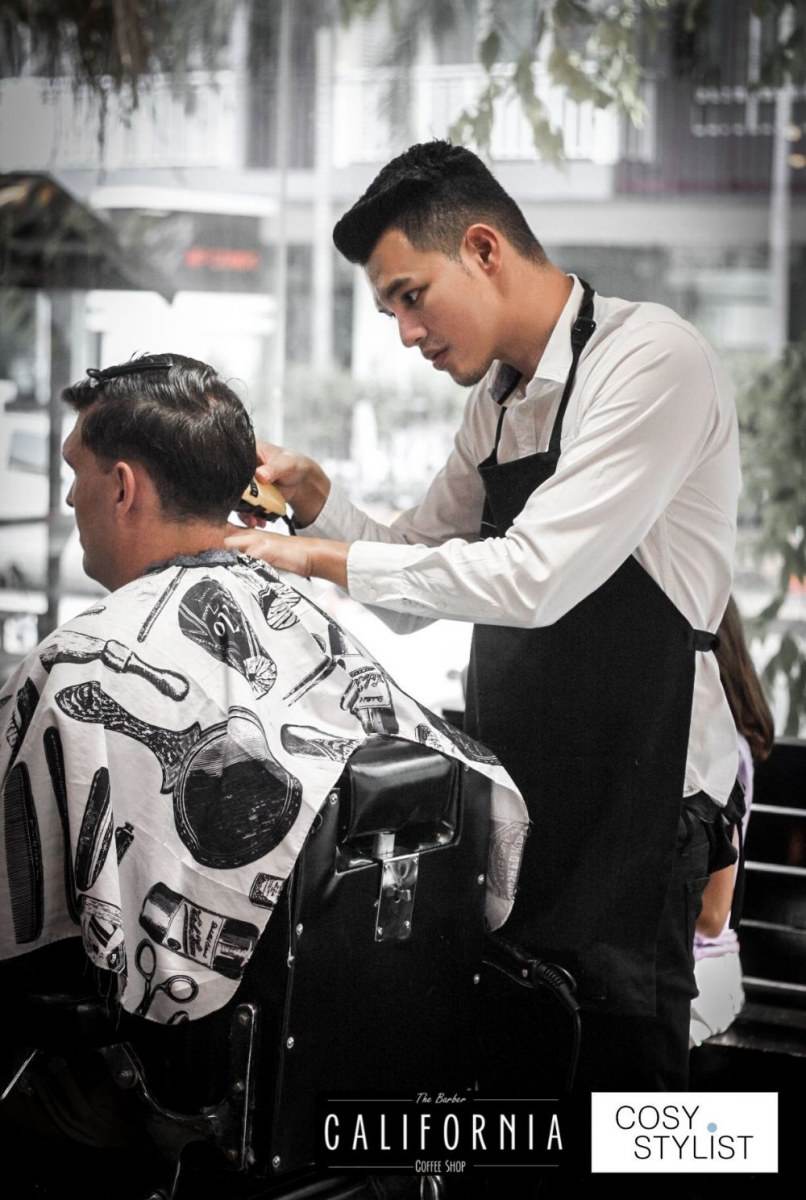 california barber & coffee shop at chiangmai