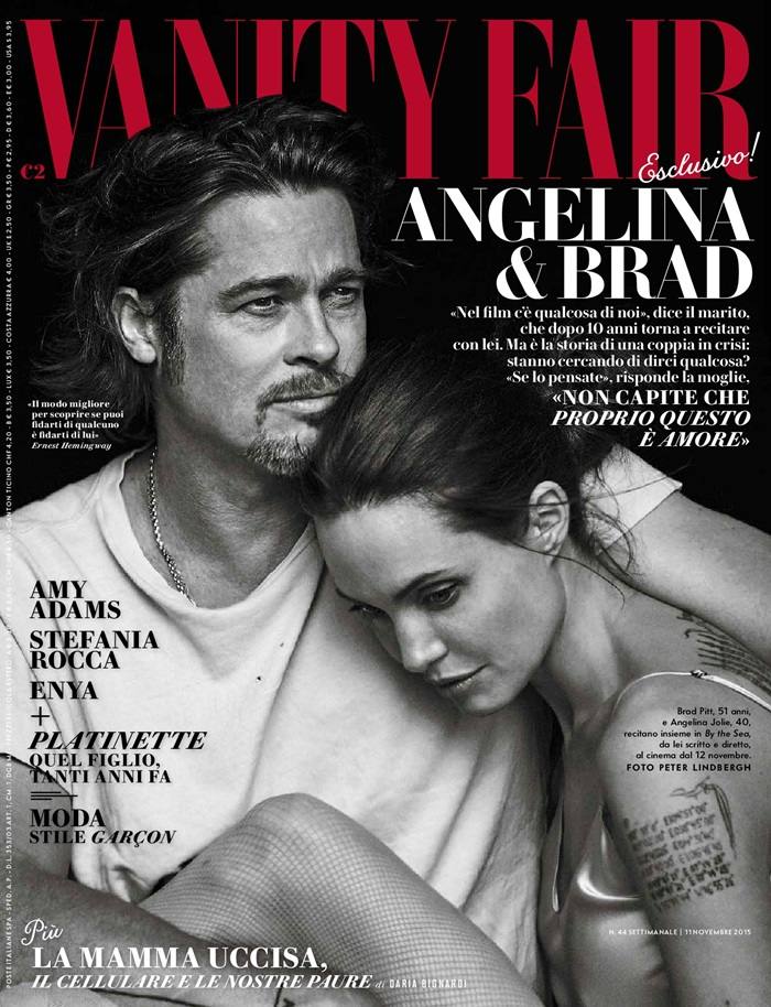 Angelina Jolie & Brad Pitt @ Vanity Fair Italia November 2015